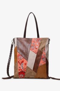 Desigual Sling floral and reptile patch Women's Bags | LXC-694013