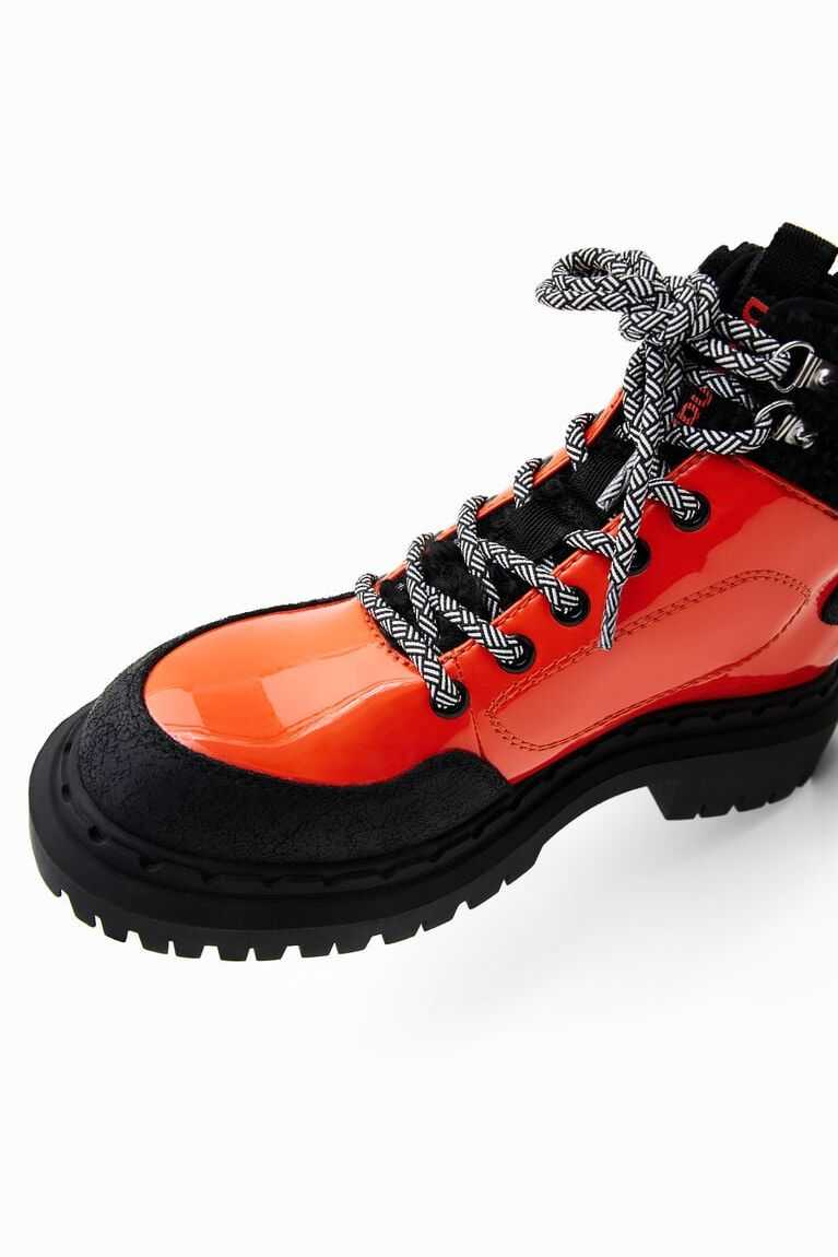 Desigual Lace-up trekking Women's Boots | AOE-089157