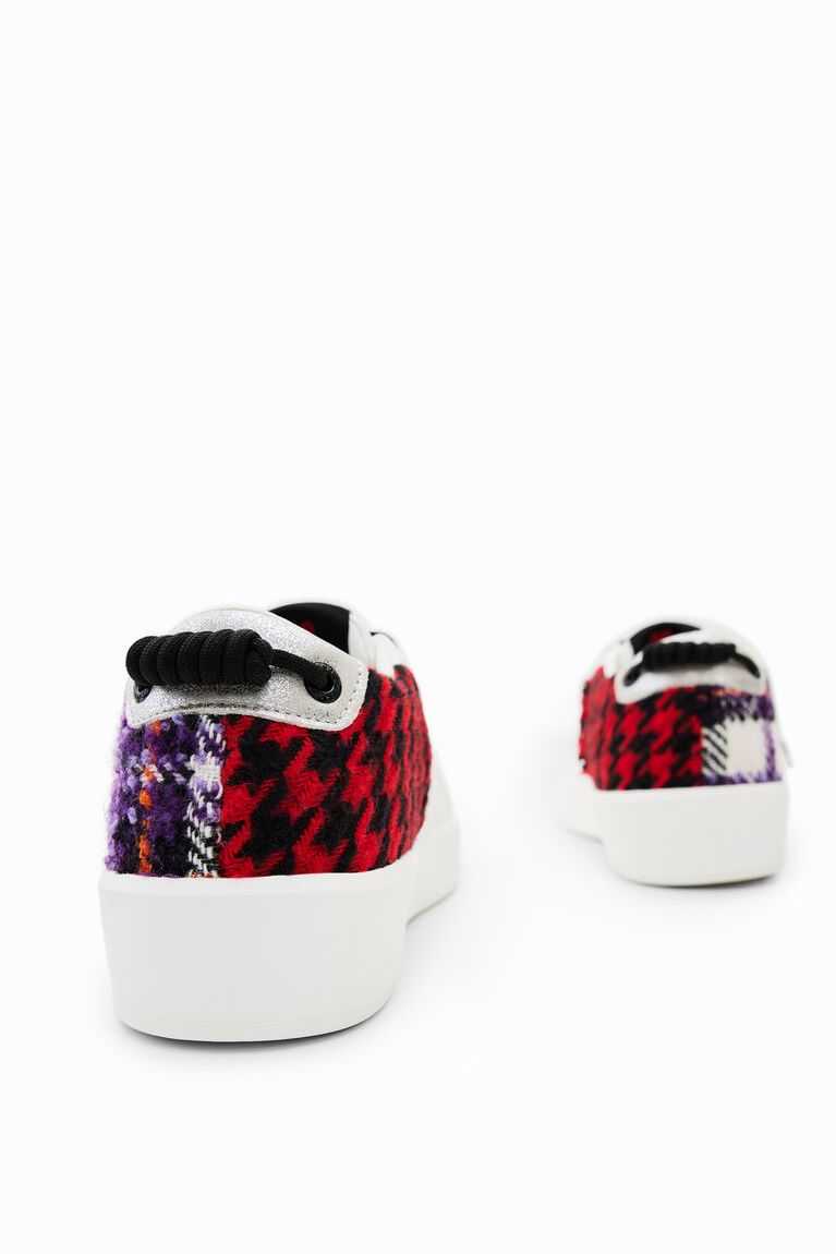 Desigual Tartan patchwork Women's Sneakers | ETN-718495
